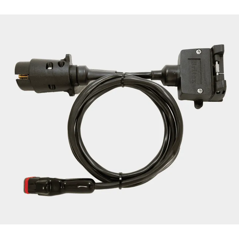 Elecbrakes Adaptor 7 Large Round Pin Plug to 7 Flat Pin Socket